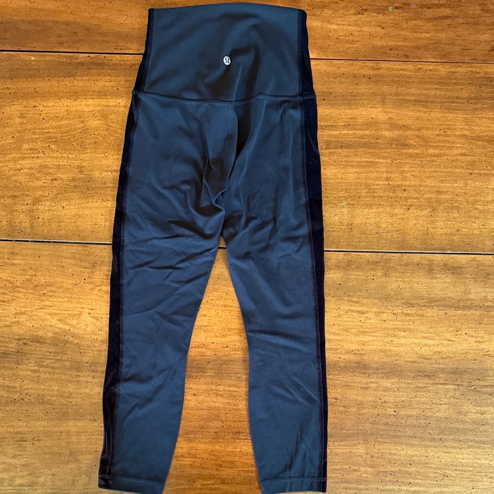 lululemon athletica Black High-Waist Athletic Capri Leggings